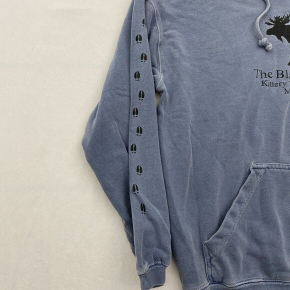 Black Moose Trading Post Sweatshirt Hoodie Mens Medium Blue Gray Kittery Maine - Picture 5 of 11